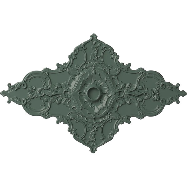 Ekena Millwork Melchor Diamond Ceiling Medallion (Canopies up to 4"), 67 1/4"W x 43 3/8"H x 4"ID x 2"P, Cloud Burst CM70X43MLCBF - main